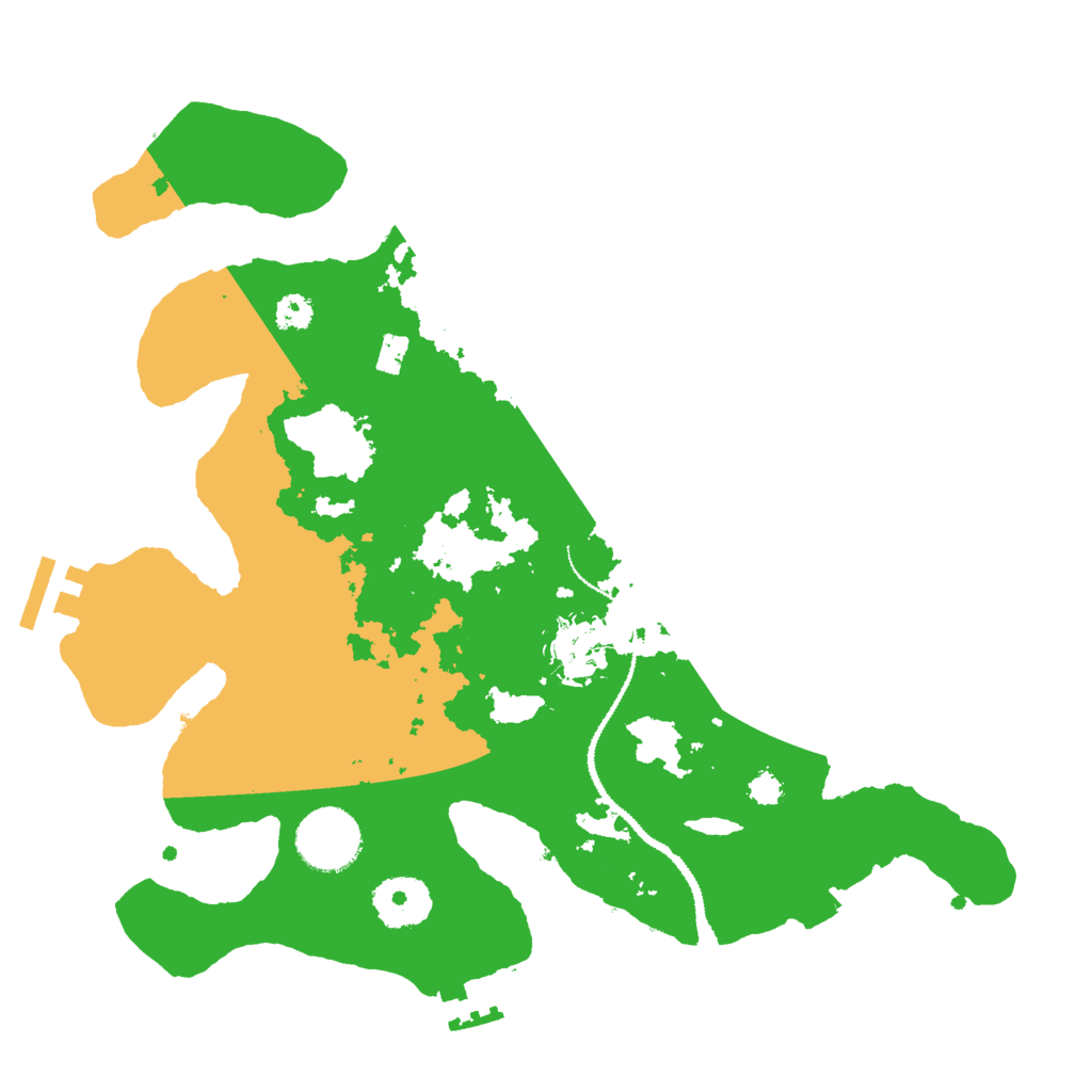 Biome Rust Map: Procedural Map, Size: 3000, Seed: 64392