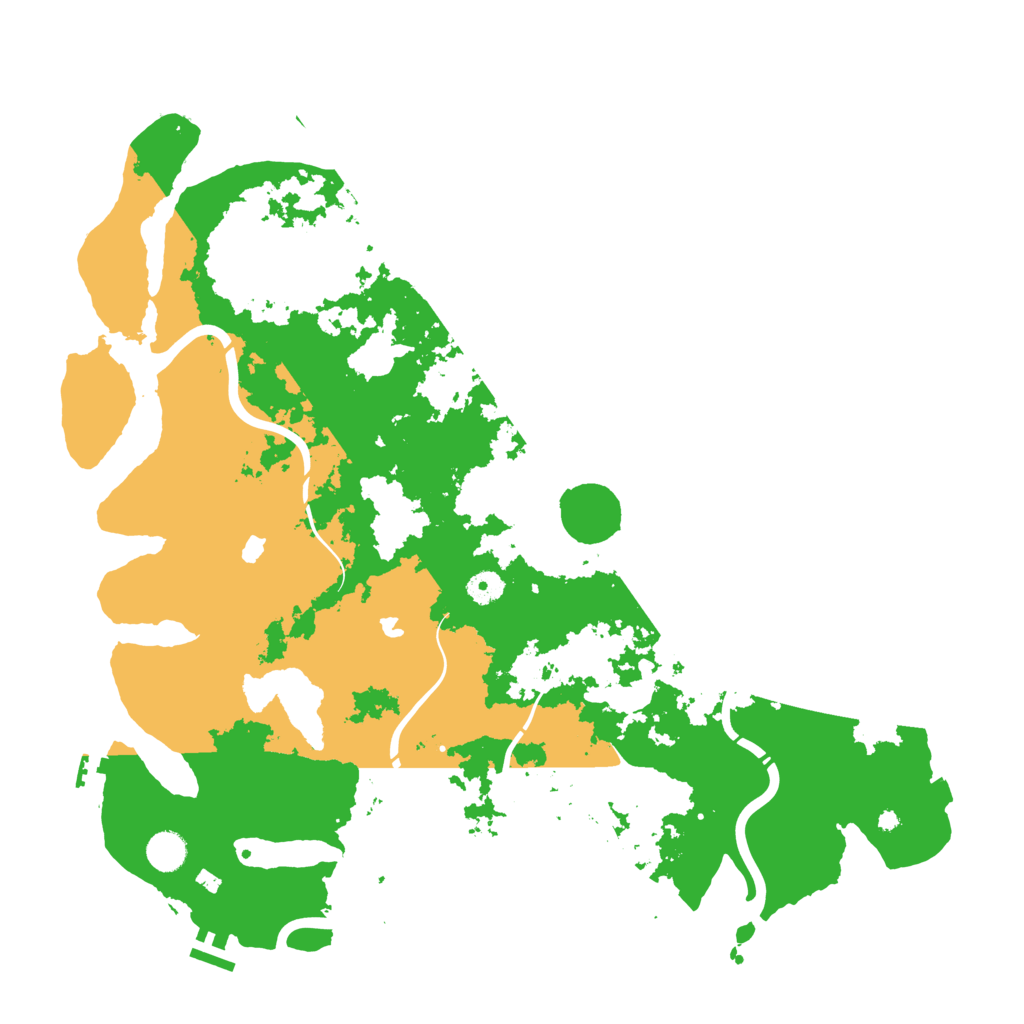 Biome Rust Map: Procedural Map, Size: 4500, Seed: 4488