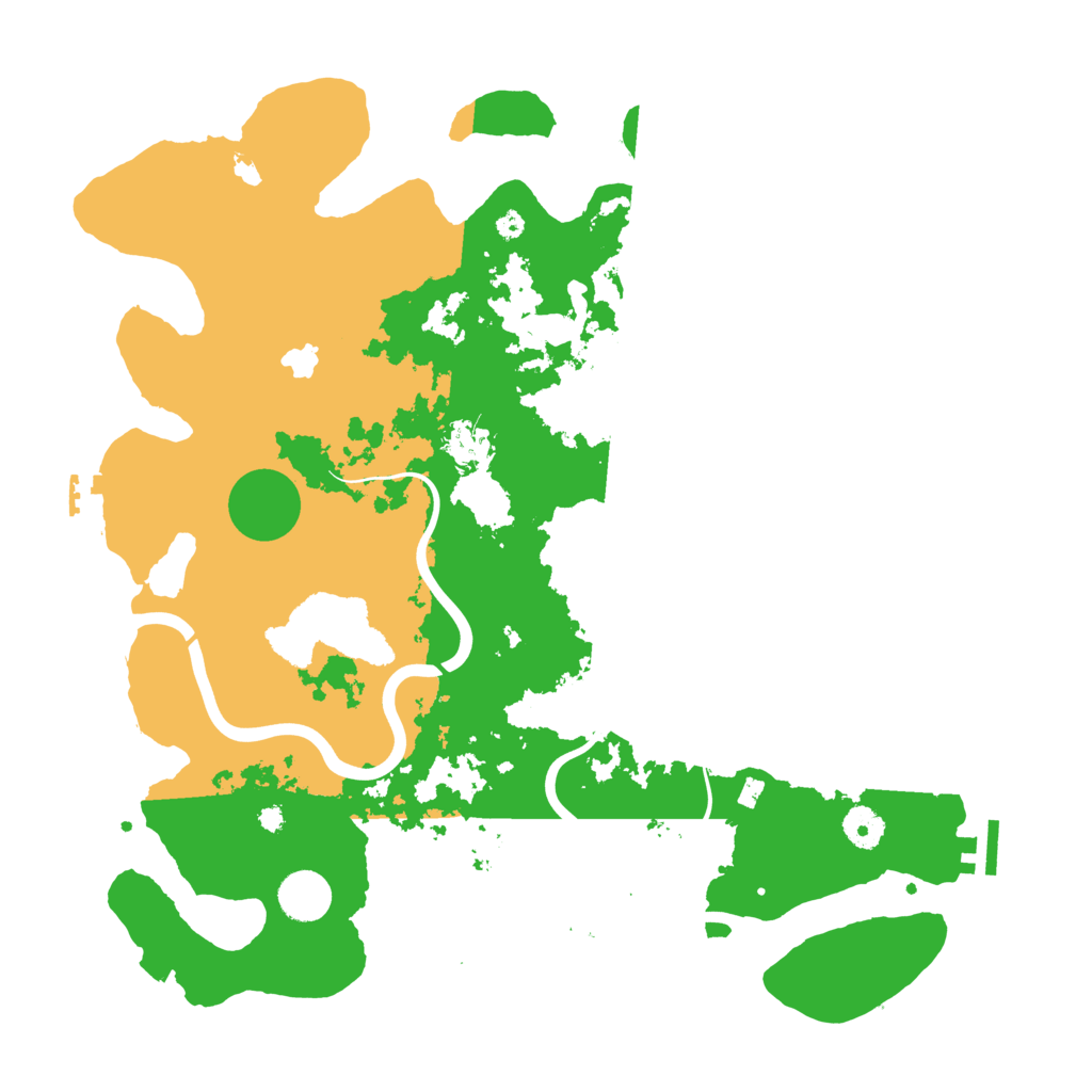 Biome Rust Map: Procedural Map, Size: 4000, Seed: 1668