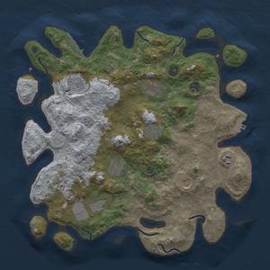 Thumbnail Rust Map: Procedural Map, Size: 3800, Seed: 1418466, 19 Monuments