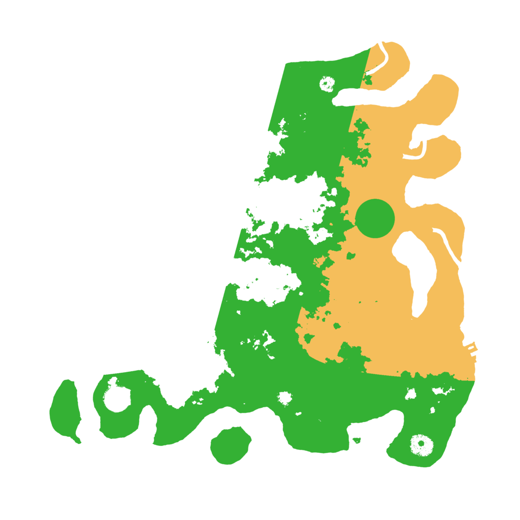 Biome Rust Map: Procedural Map, Size: 3500, Seed: 43161214