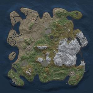 Thumbnail Rust Map: Procedural Map, Size: 3700, Seed: 917324320, 19 Monuments