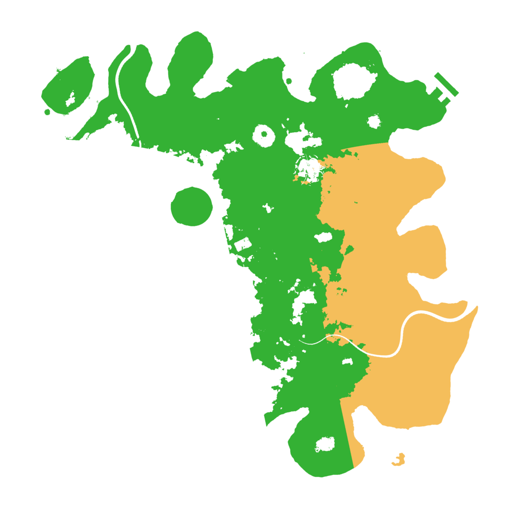 Biome Rust Map: Procedural Map, Size: 3500, Seed: 14123774