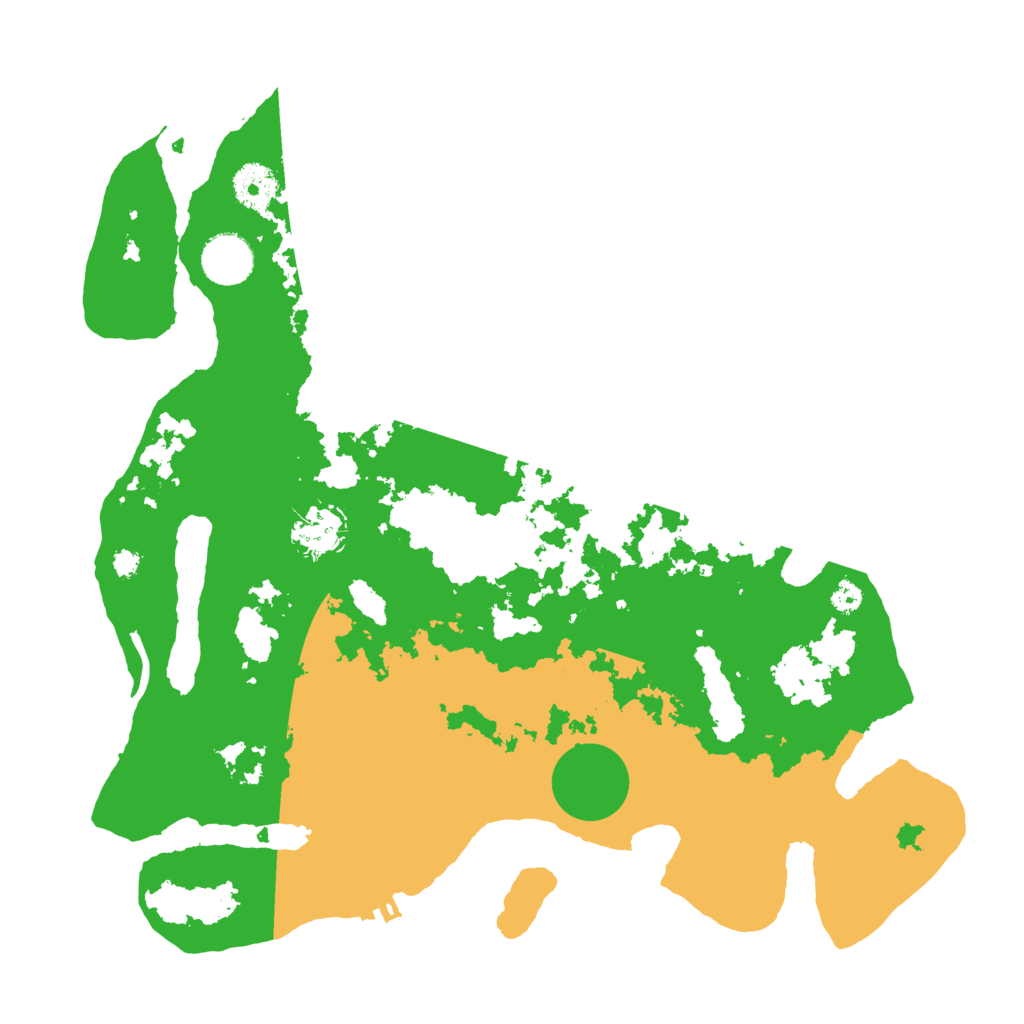 Biome Rust Map: Procedural Map, Size: 3500, Seed: 76143990