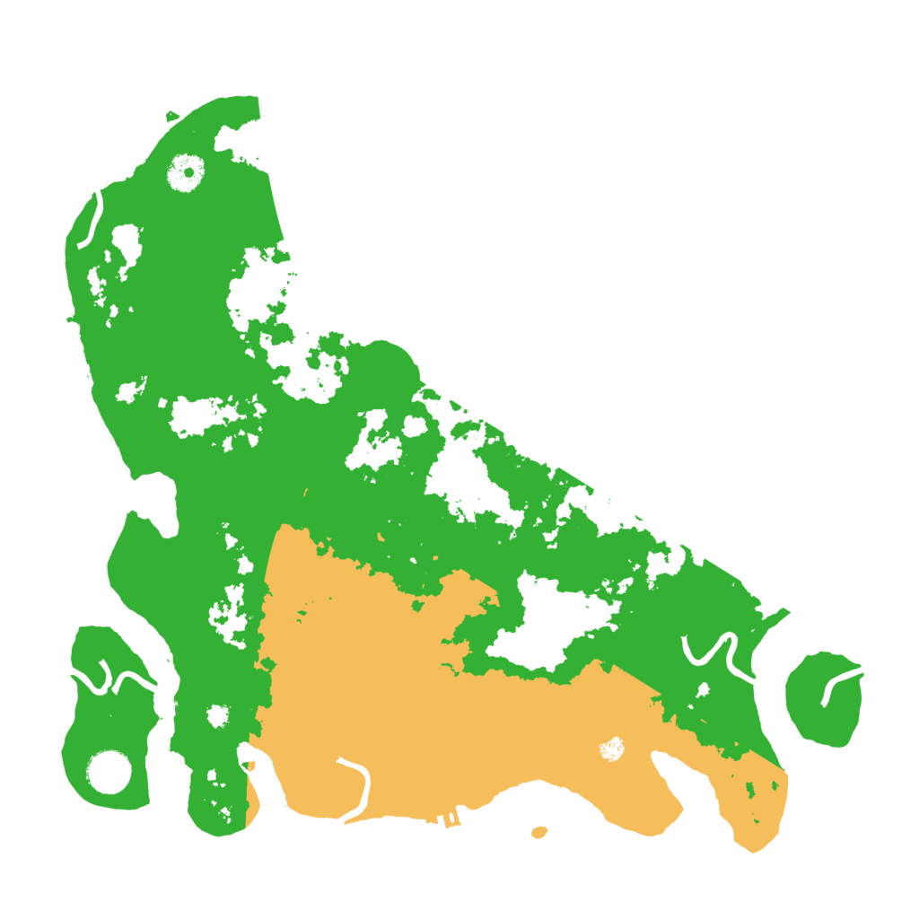 Biome Rust Map: Procedural Map, Size: 3700, Seed: 175052