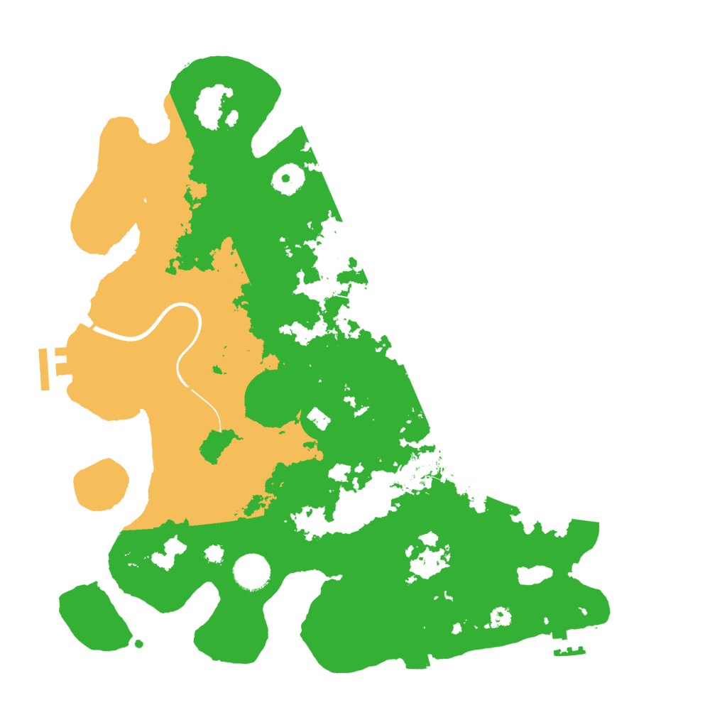 Biome Rust Map: Procedural Map, Size: 3500, Seed: 58288136