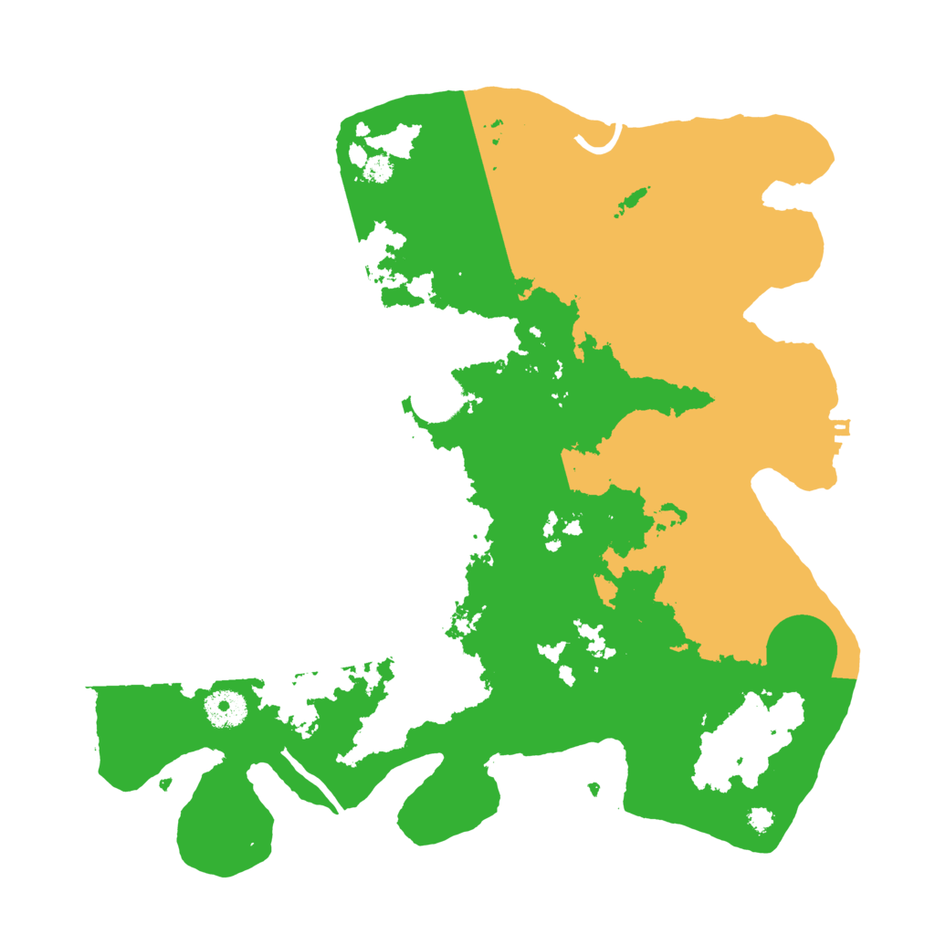Biome Rust Map: Procedural Map, Size: 3500, Seed: 6645727