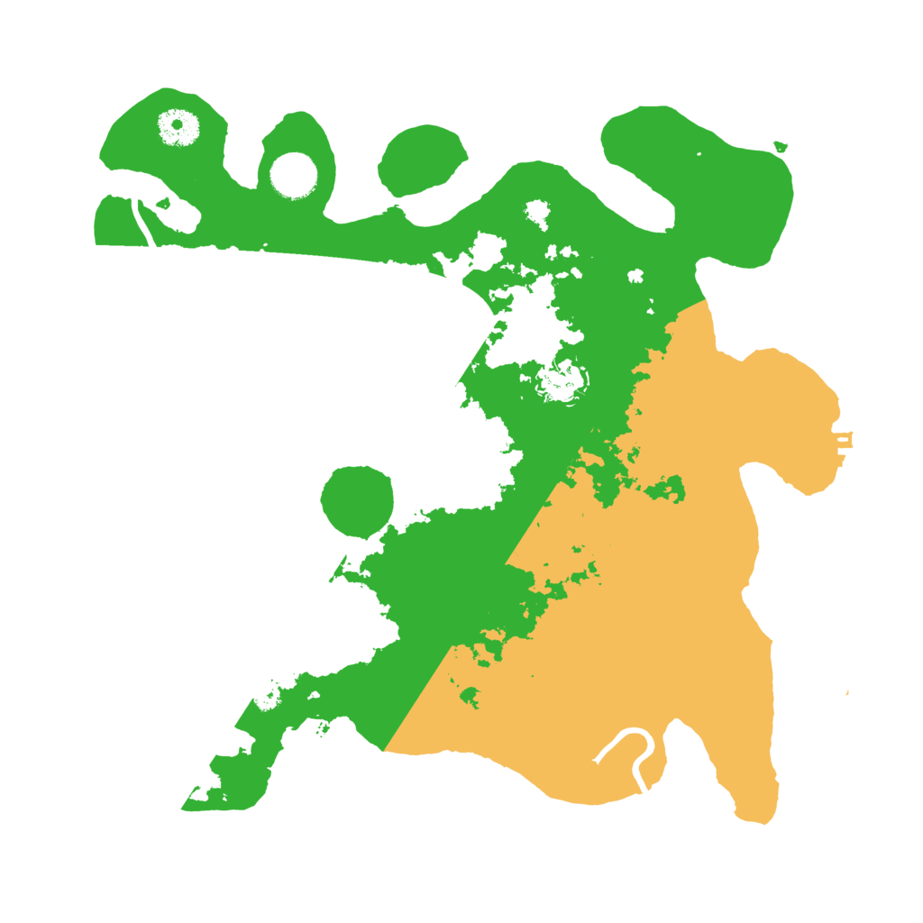 Biome Rust Map: Procedural Map, Size: 3500, Seed: 39557688