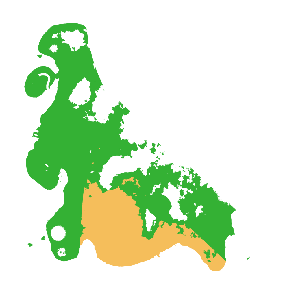 Biome Rust Map: Procedural Map, Size: 3500, Seed: 43487089