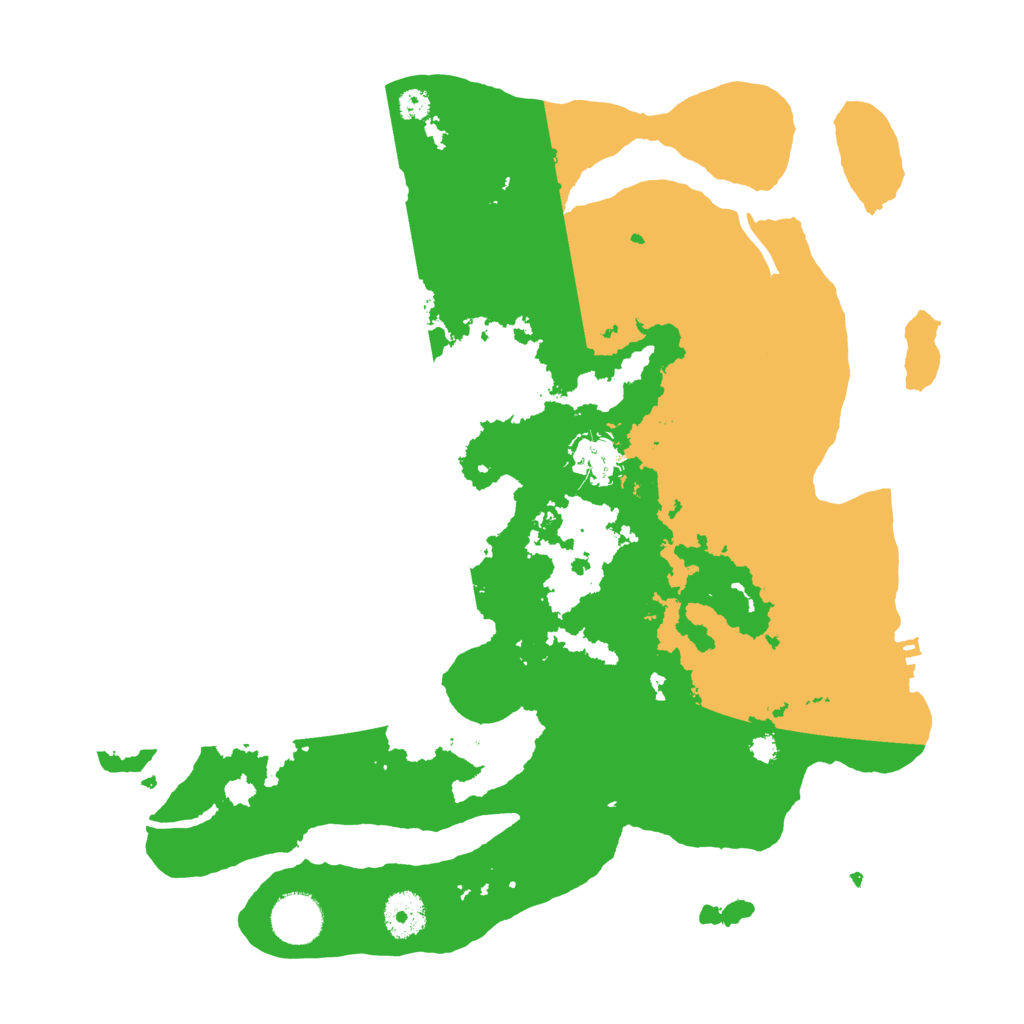Biome Rust Map: Procedural Map, Size: 3500, Seed: 9251726