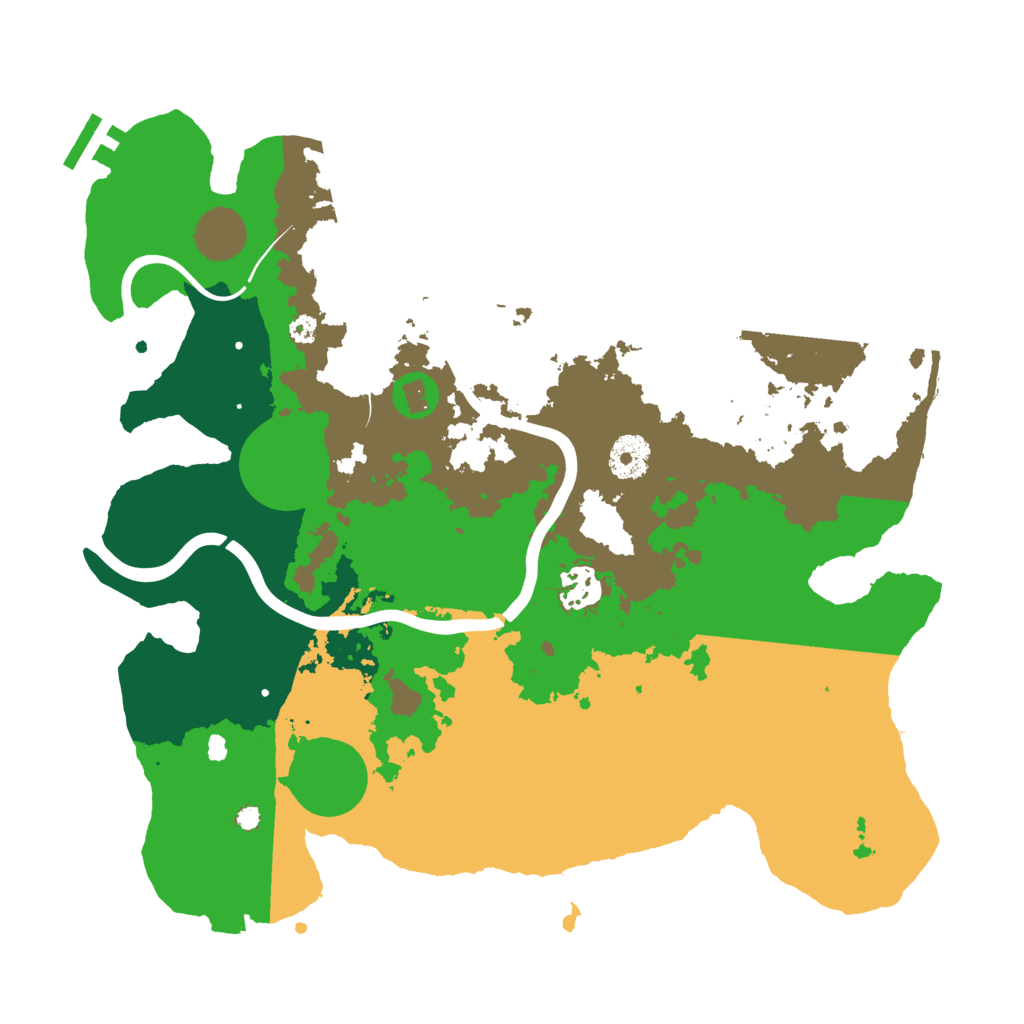 Biome Rust Map: Procedural Map, Size: 3500, Seed: 597374489