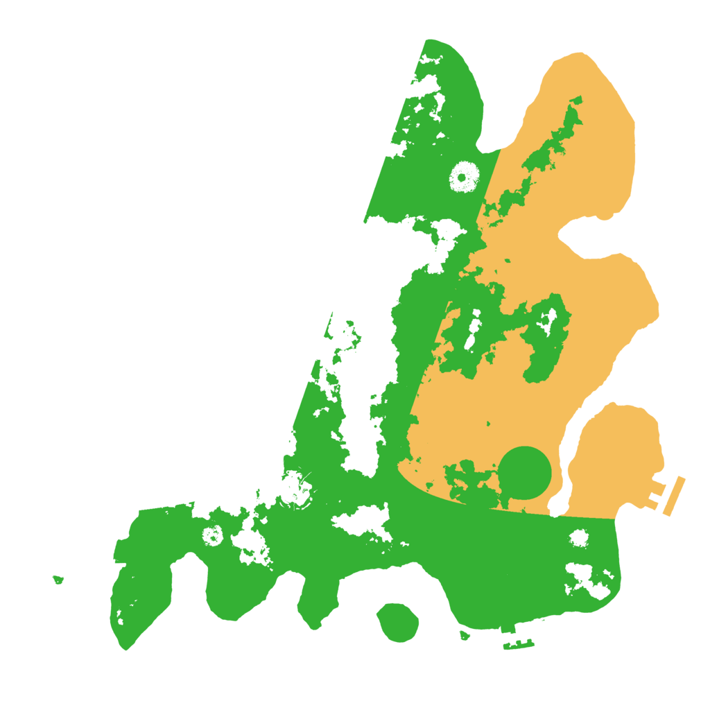 Biome Rust Map: Procedural Map, Size: 3500, Seed: 4494436