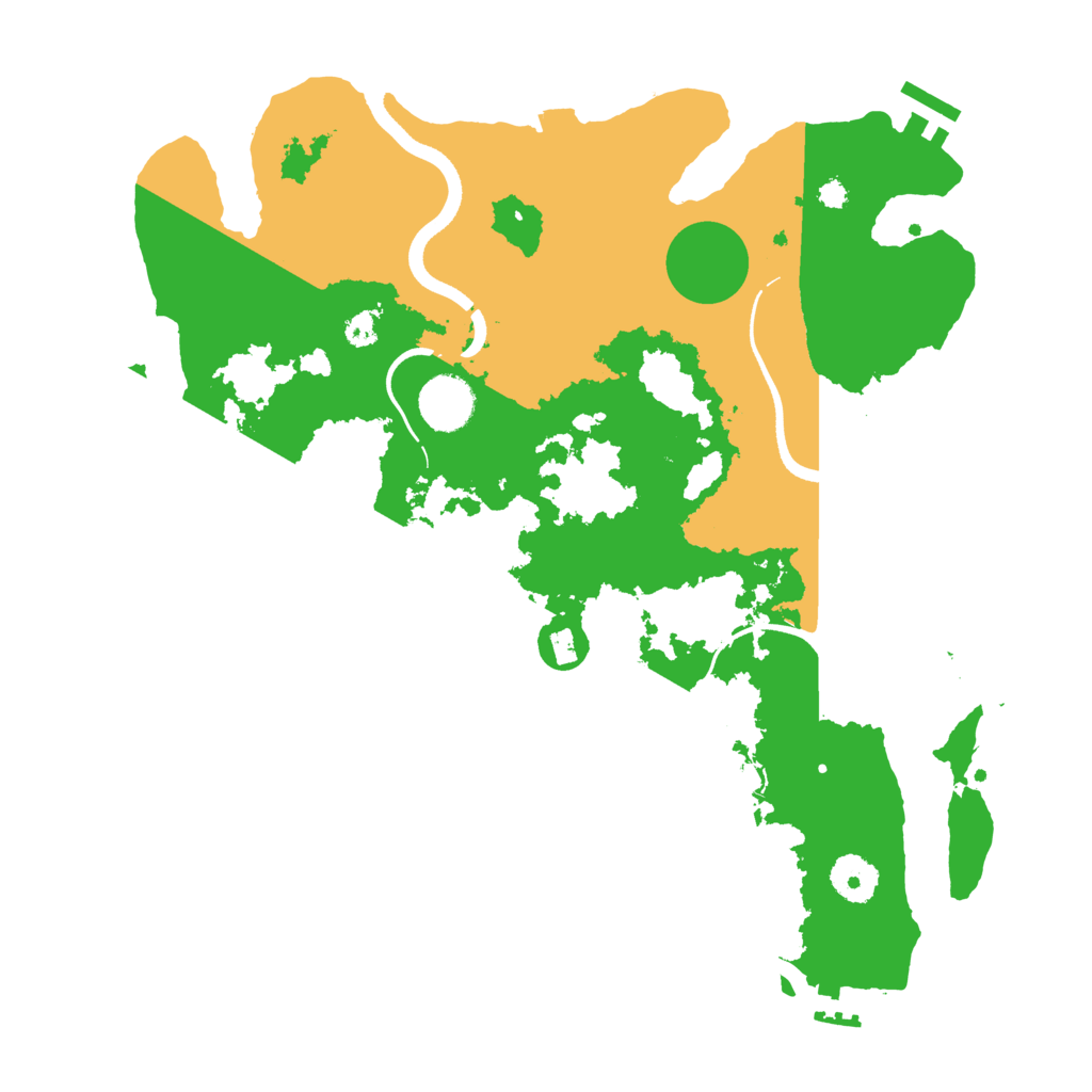 Biome Rust Map: Procedural Map, Size: 3500, Seed: 87058492