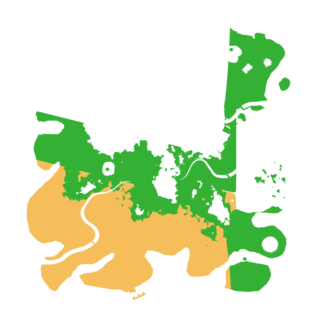 Biome Rust Map: Procedural Map, Size: 3500, Seed: 48760918