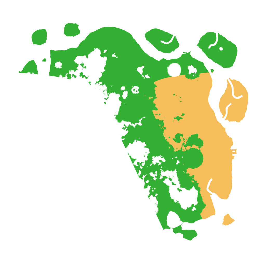 Biome Rust Map: Procedural Map, Size: 3500, Seed: 94205922