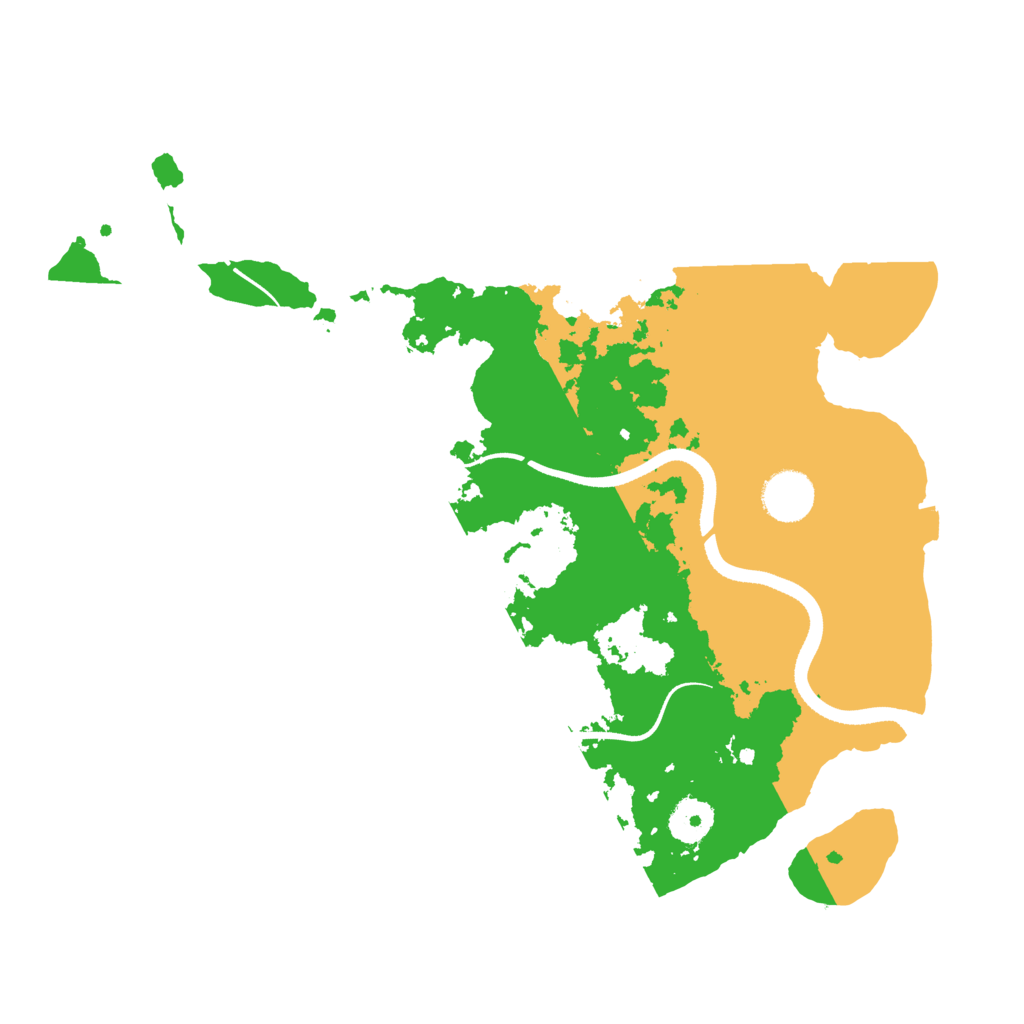 Biome Rust Map: Procedural Map, Size: 3500, Seed: 84705484