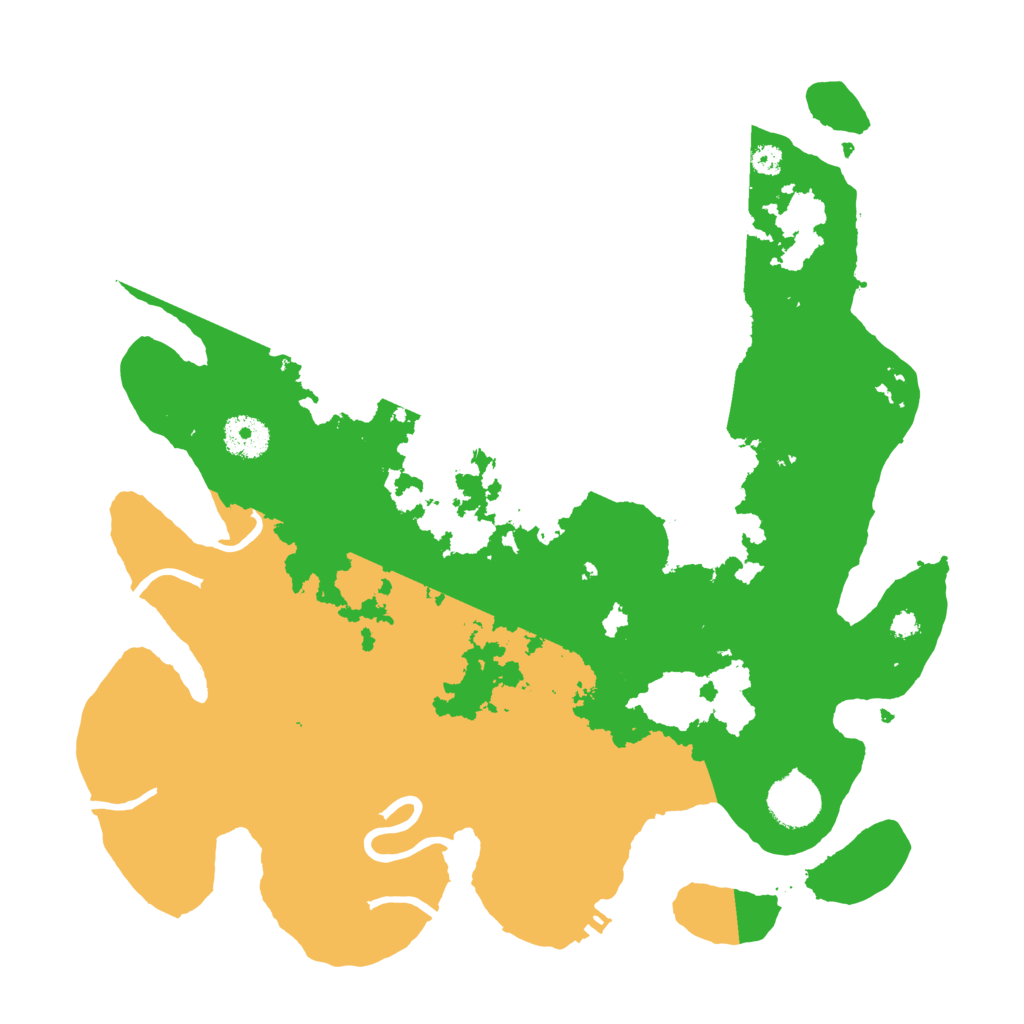 Biome Rust Map: Procedural Map, Size: 3500, Seed: 38921520