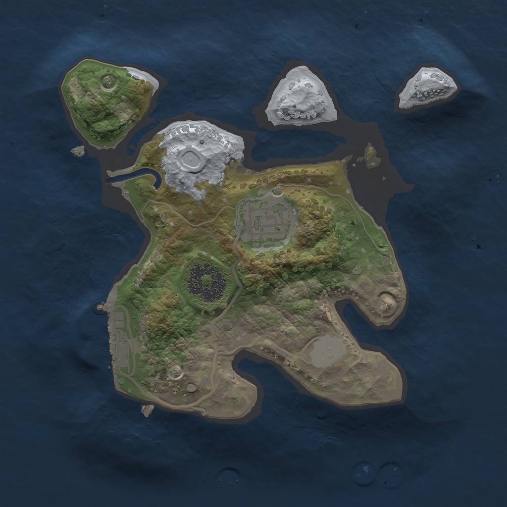Rust Map: Procedural Map, Size: 2000, Seed: 412200604, 7 Monuments