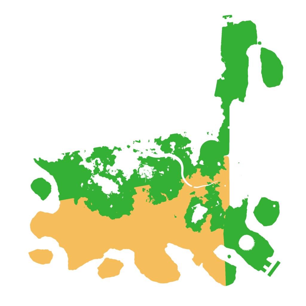 Biome Rust Map: Procedural Map, Size: 3500, Seed: 91222