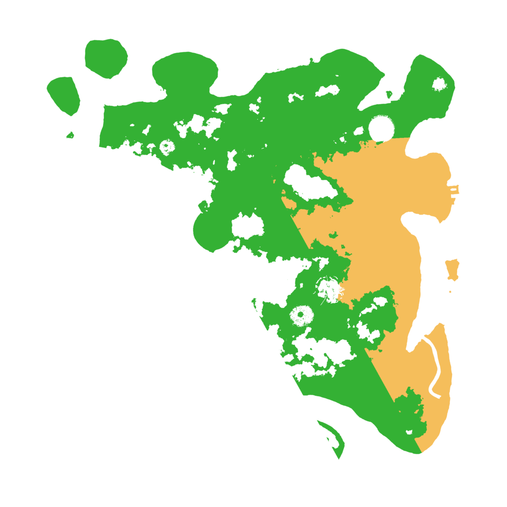 Biome Rust Map: Procedural Map, Size: 3500, Seed: 91839468