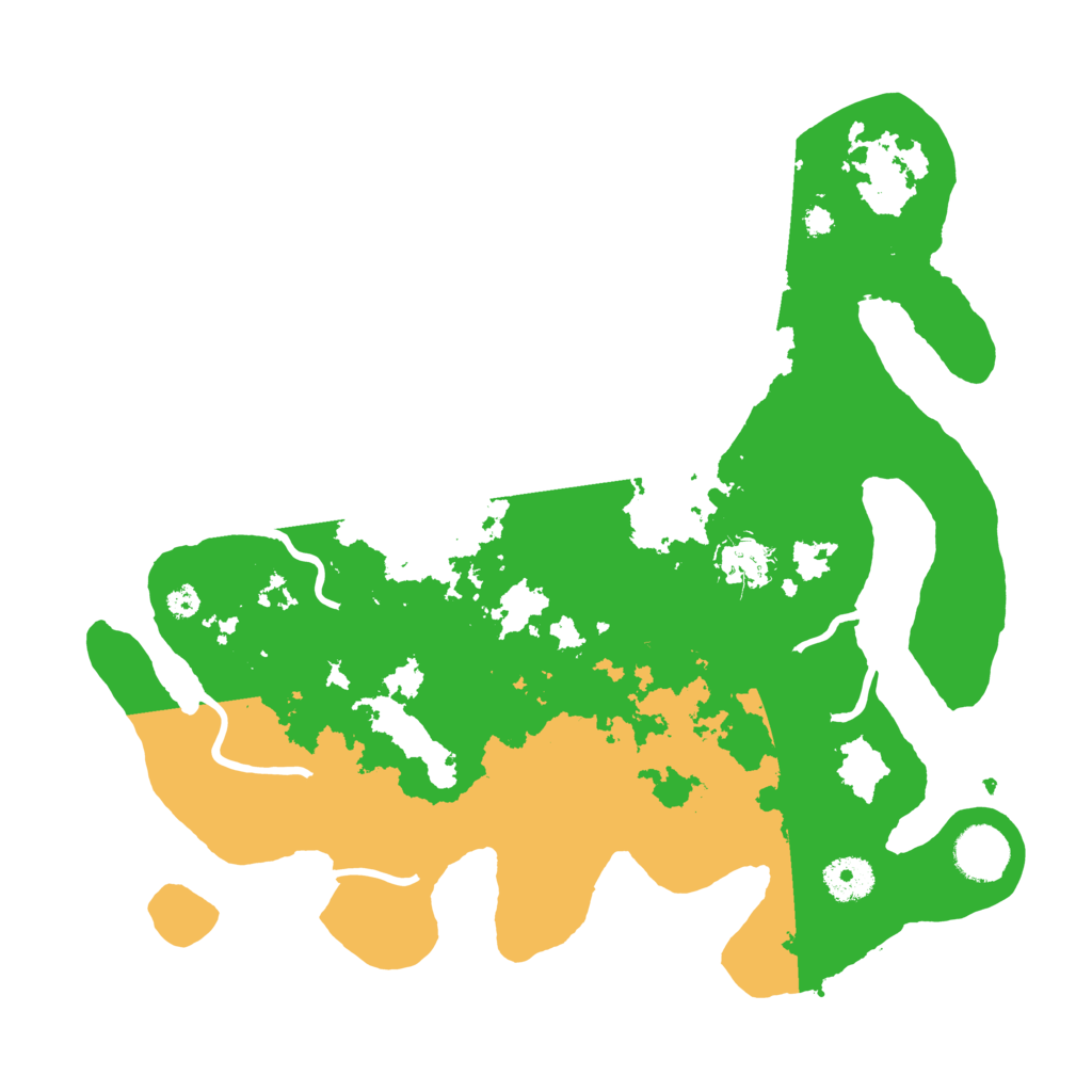 Biome Rust Map: Procedural Map, Size: 3500, Seed: 54330238