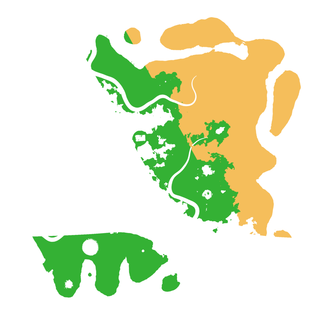 Biome Rust Map: Procedural Map, Size: 3500, Seed: 47689754
