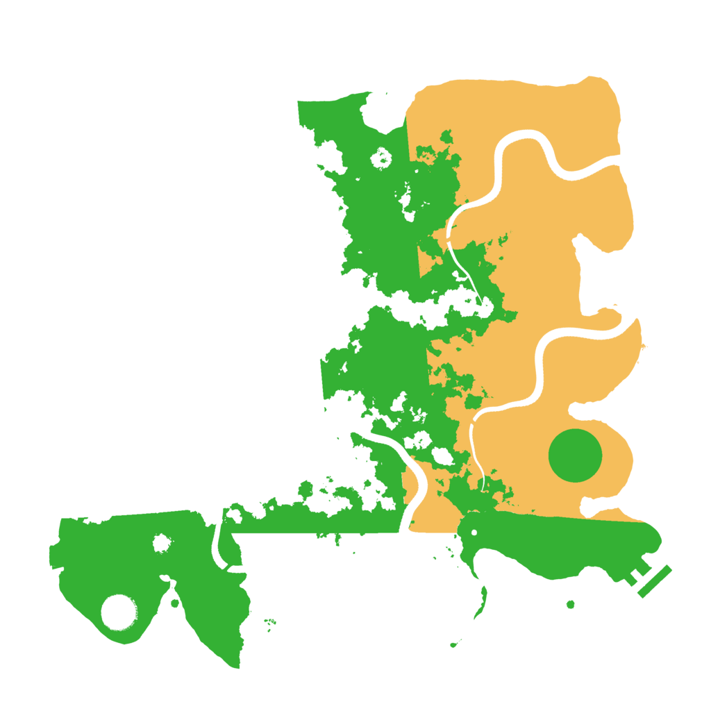 Biome Rust Map: Procedural Map, Size: 3500, Seed: 52672536