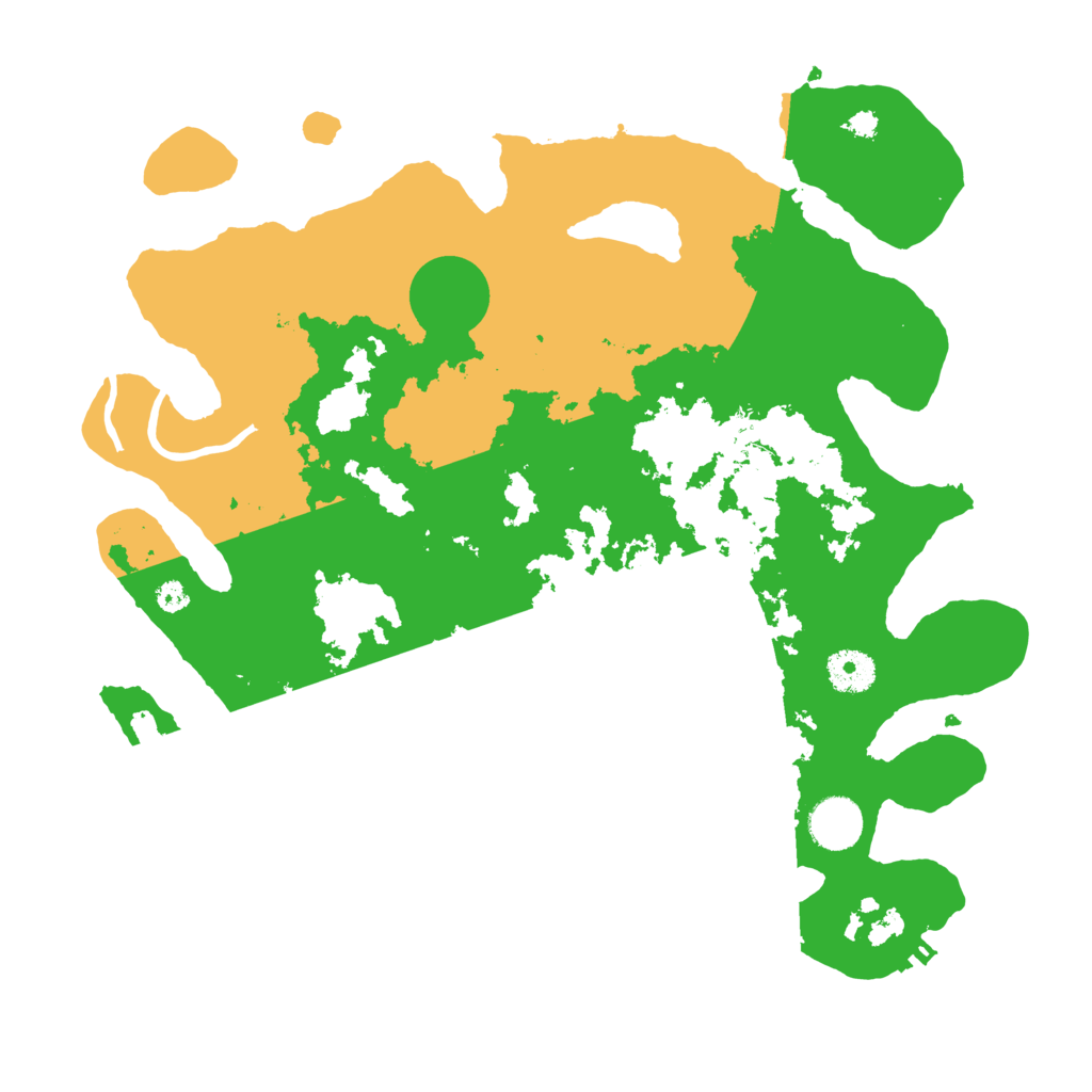 Biome Rust Map: Procedural Map, Size: 3600, Seed: 307521