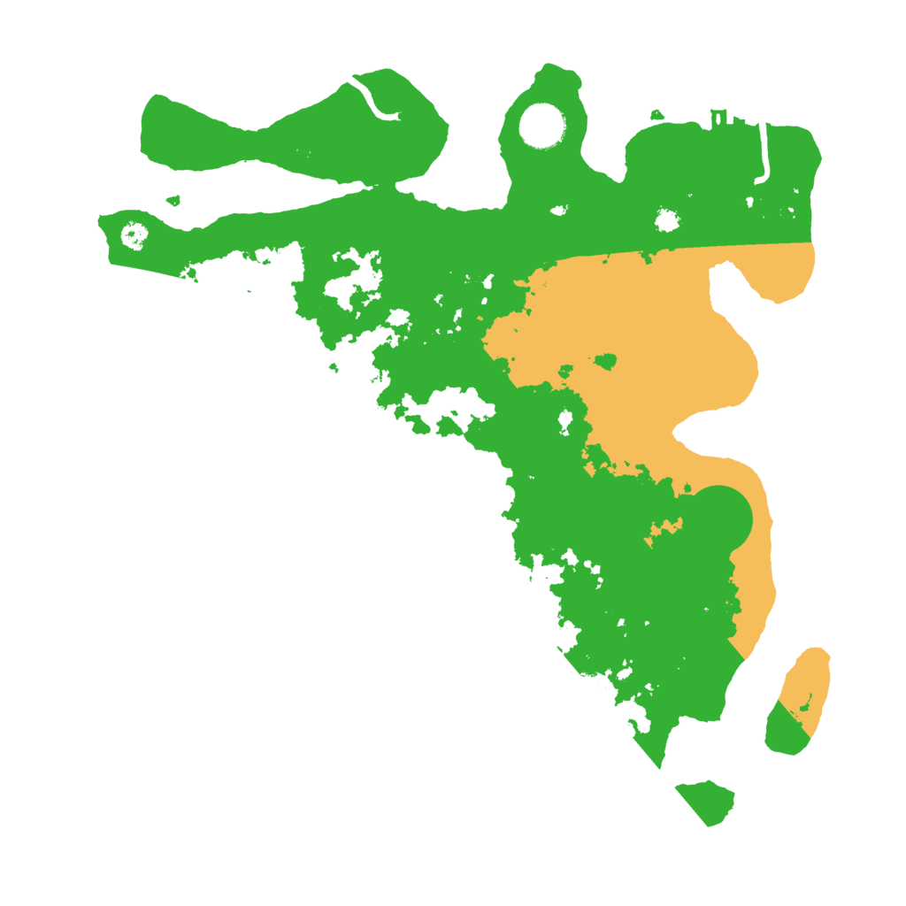 Biome Rust Map: Procedural Map, Size: 3500, Seed: 4478225