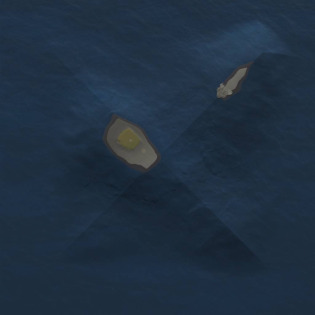 Rust Map: Procedural Map, Size: 1111, Seed: 678111, 3 Monuments