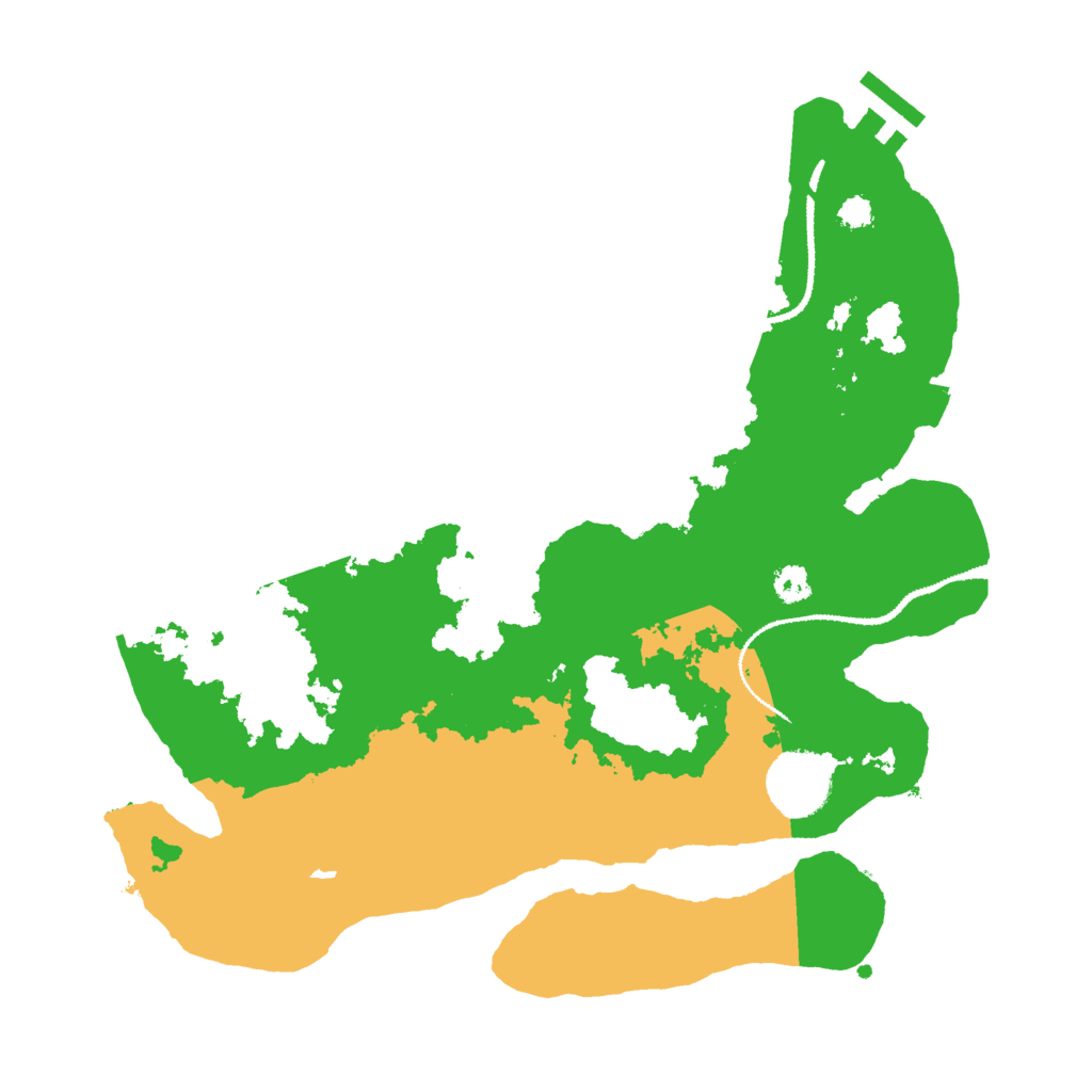 Biome Rust Map: Procedural Map, Size: 3000, Seed: 215287177