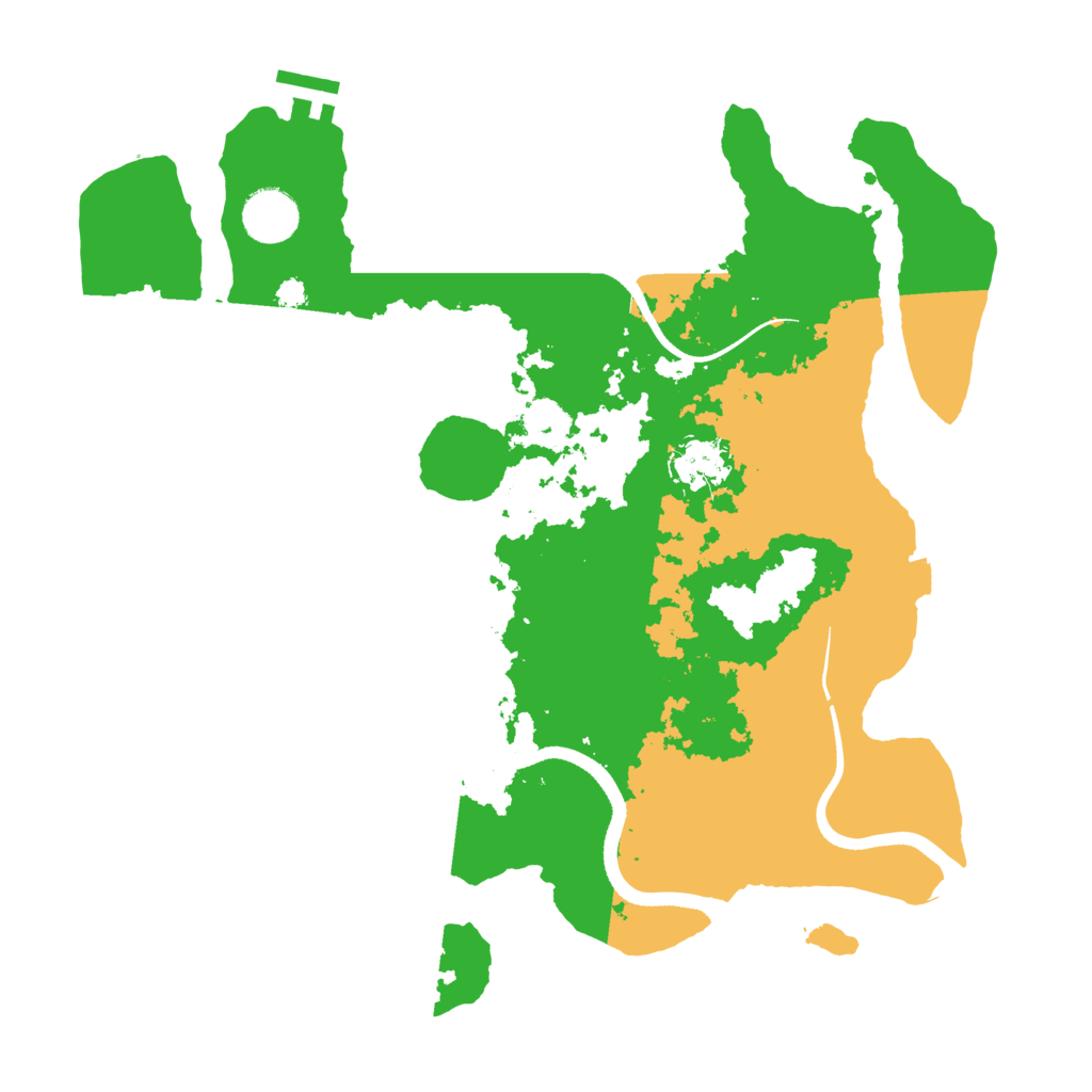 Biome Rust Map: Procedural Map, Size: 3500, Seed: 36166616