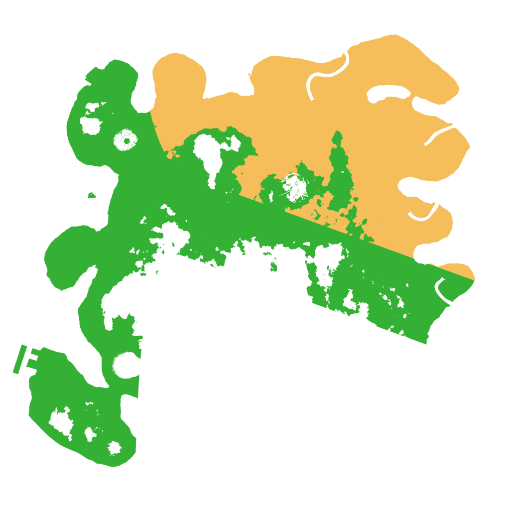Biome Rust Map: Procedural Map, Size: 3500, Seed: 23609161