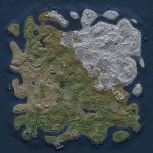 Thumbnail Rust Map: Procedural Map, Size: 4250, Seed: 669293369, 16 Monuments