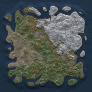 Thumbnail Rust Map: Procedural Map, Size: 4250, Seed: 669293369, 19 Monuments