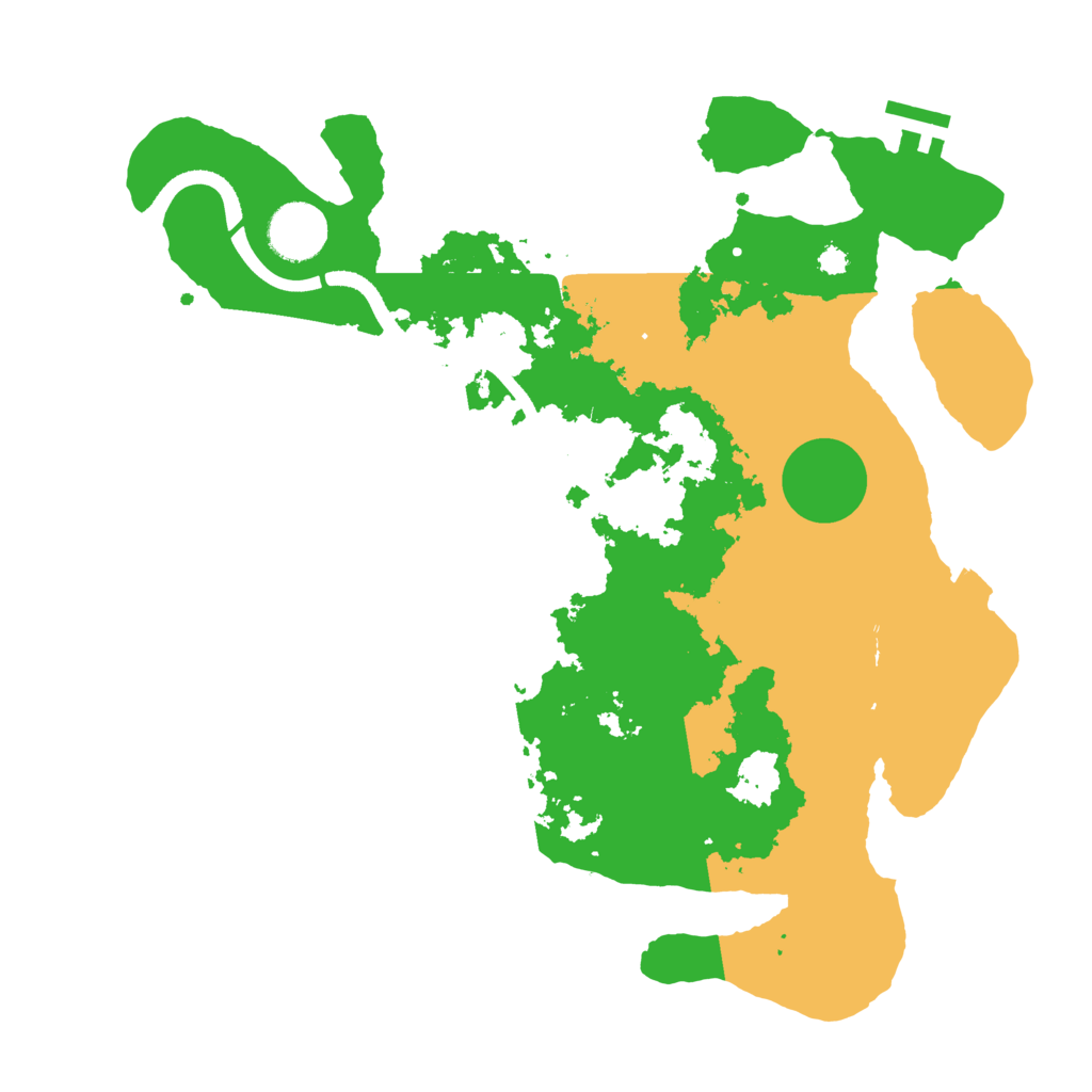 Biome Rust Map: Procedural Map, Size: 3400, Seed: 1176847197