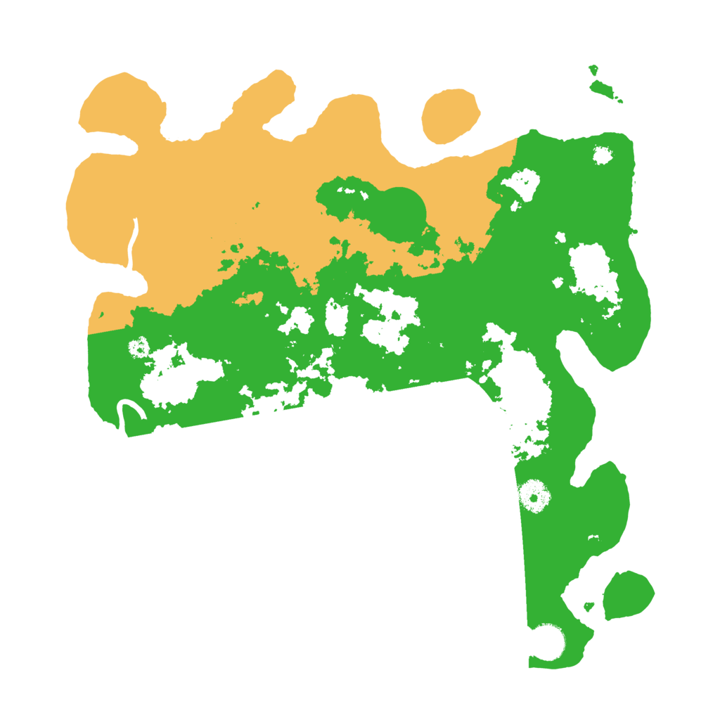 Biome Rust Map: Procedural Map, Size: 3500, Seed: 49510551