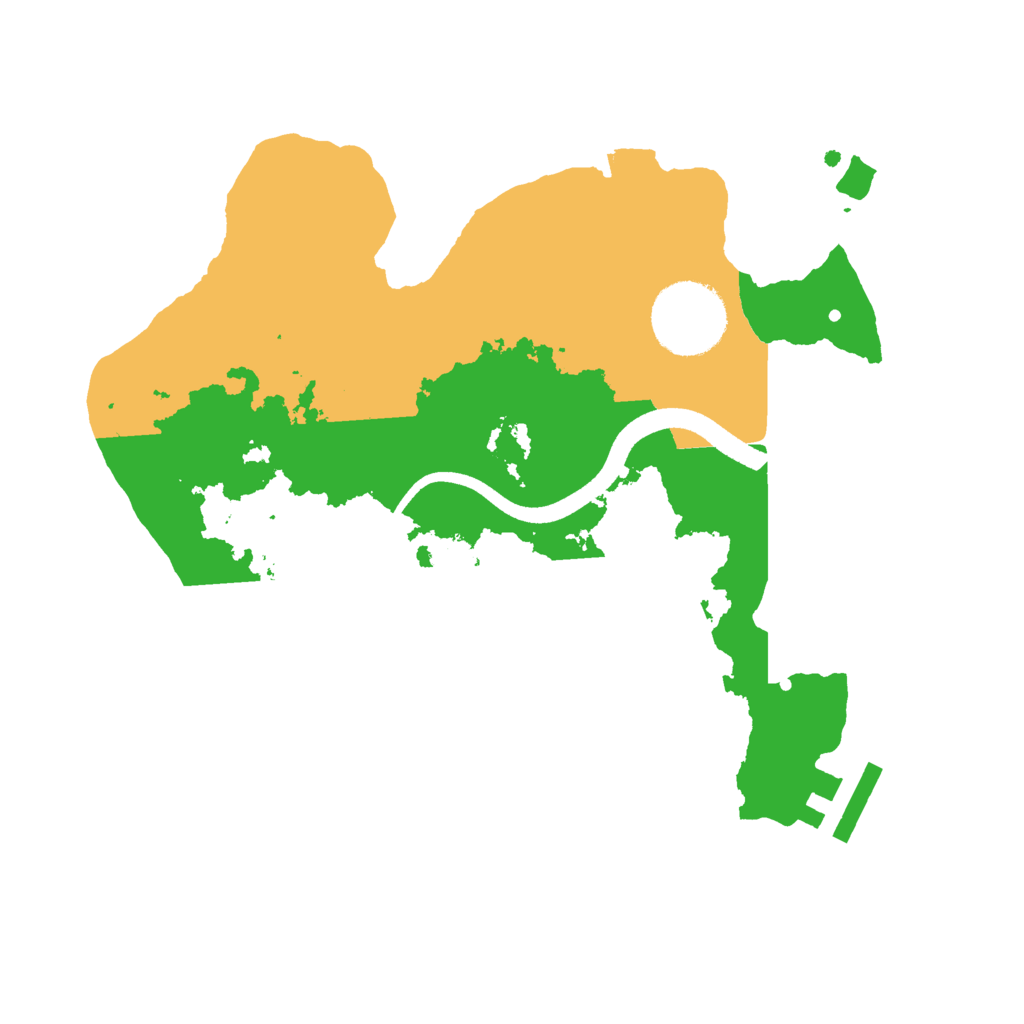 Biome Rust Map: Procedural Map, Size: 2500, Seed: 15322511