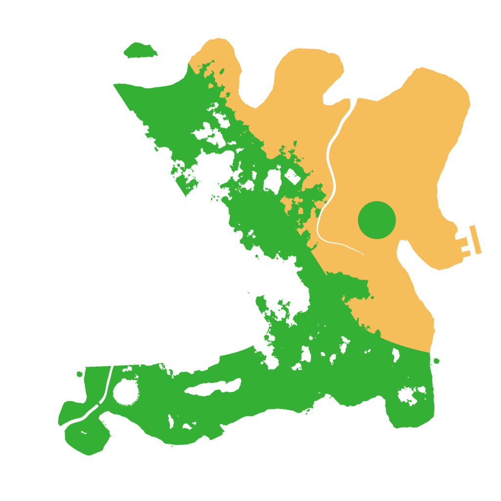 Biome Rust Map: Procedural Map, Size: 3500, Seed: 412175125