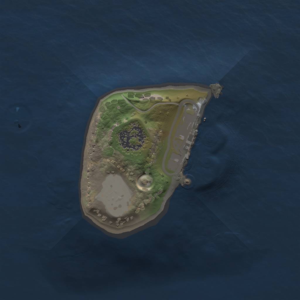 Rust Map: Procedural Map, Size: 1111, Seed: 794065, 4 Monuments