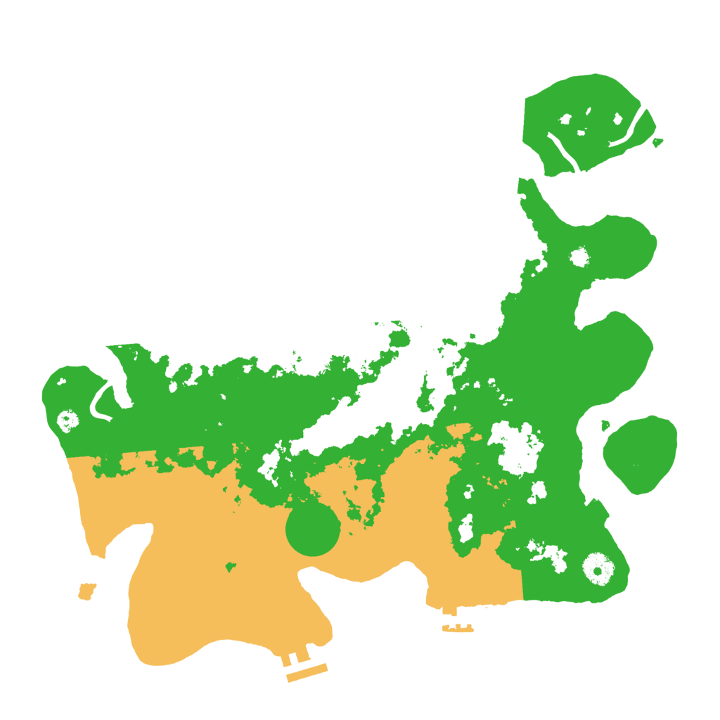 Biome Rust Map: Procedural Map, Size: 3500, Seed: 62812812