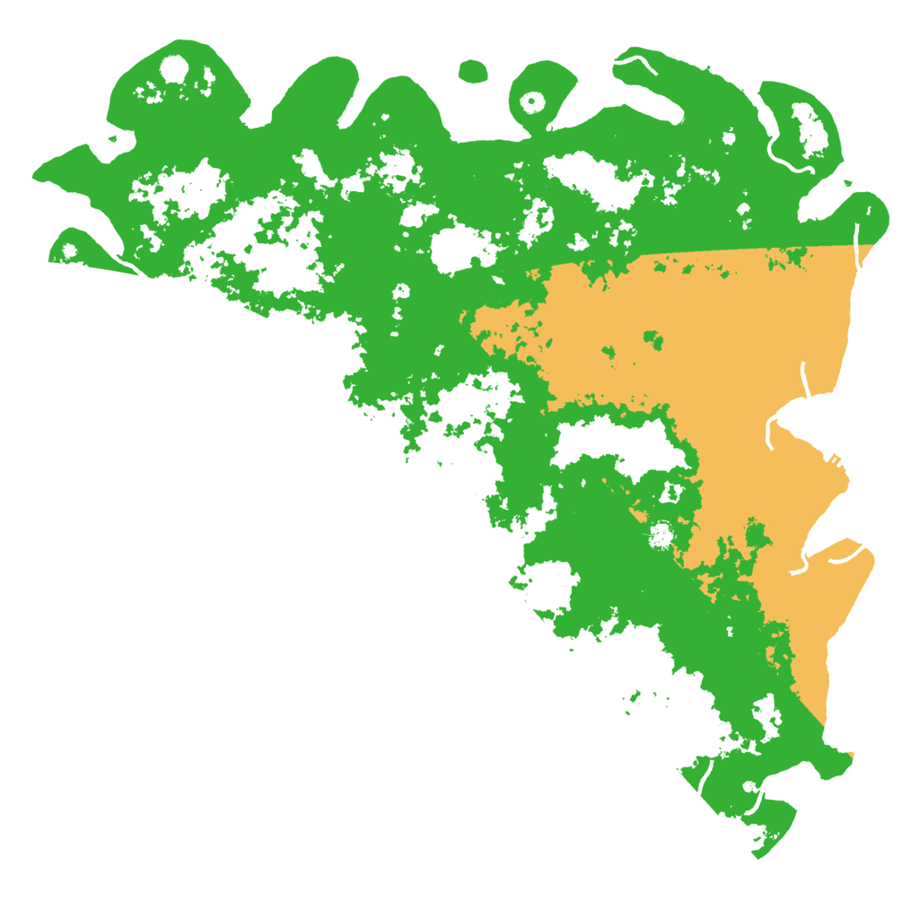 Biome Rust Map: Procedural Map, Size: 6000, Seed: 19178850
