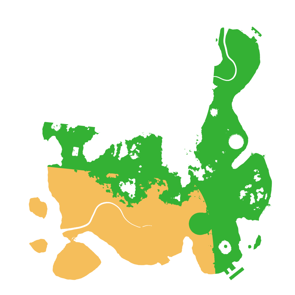 Biome Rust Map: Procedural Map, Size: 3500, Seed: 87525273