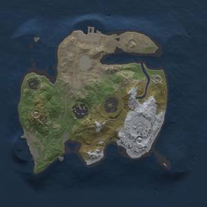 Thumbnail Rust Map: Procedural Map, Size: 2000, Seed: 97168, 9 Monuments