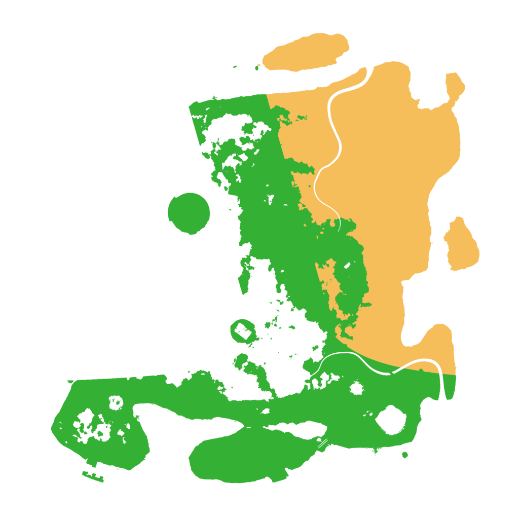 Biome Rust Map: Procedural Map, Size: 3500, Seed: 646984989