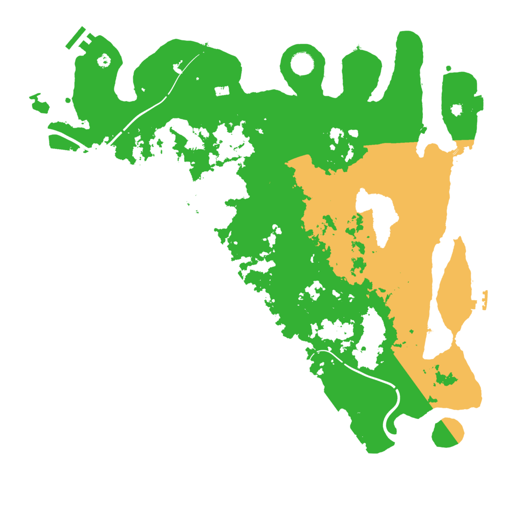 Biome Rust Map: Procedural Map, Size: 4000, Seed: 65491