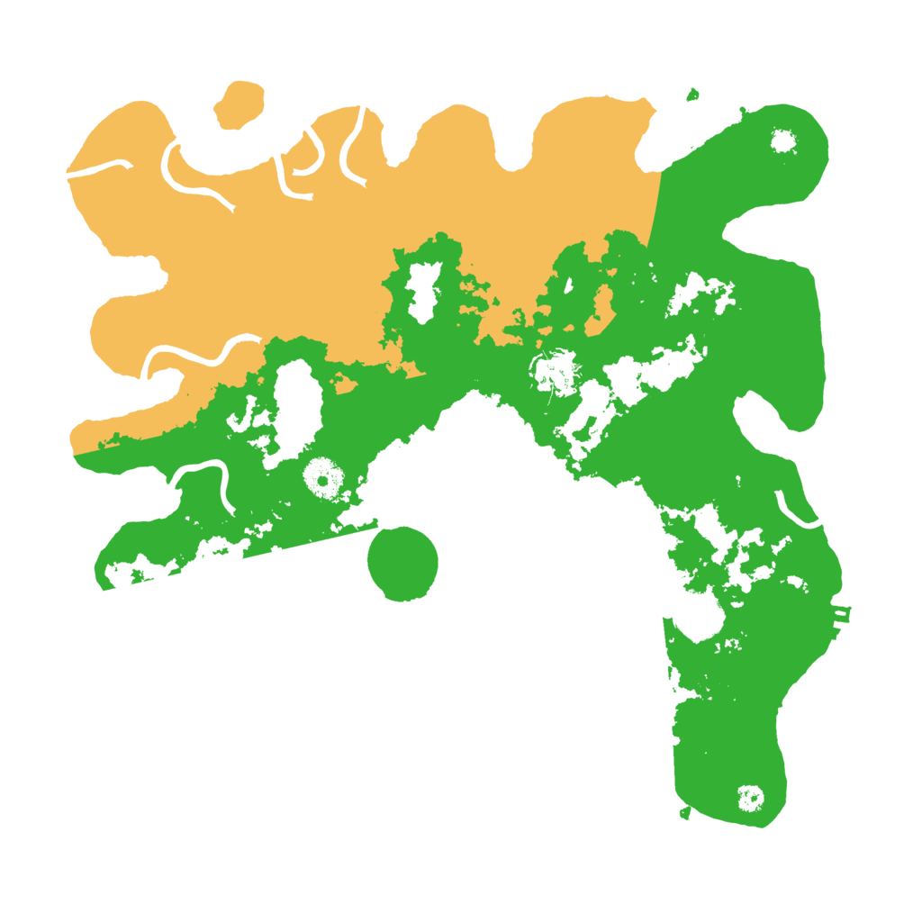 Biome Rust Map: Procedural Map, Size: 3500, Seed: 35910478