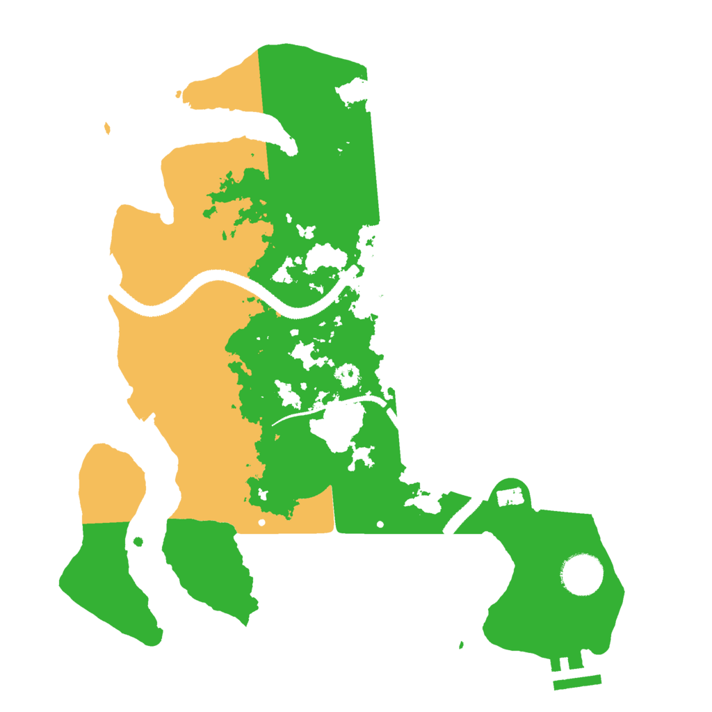Biome Rust Map: Procedural Map, Size: 3000, Seed: 1257345305