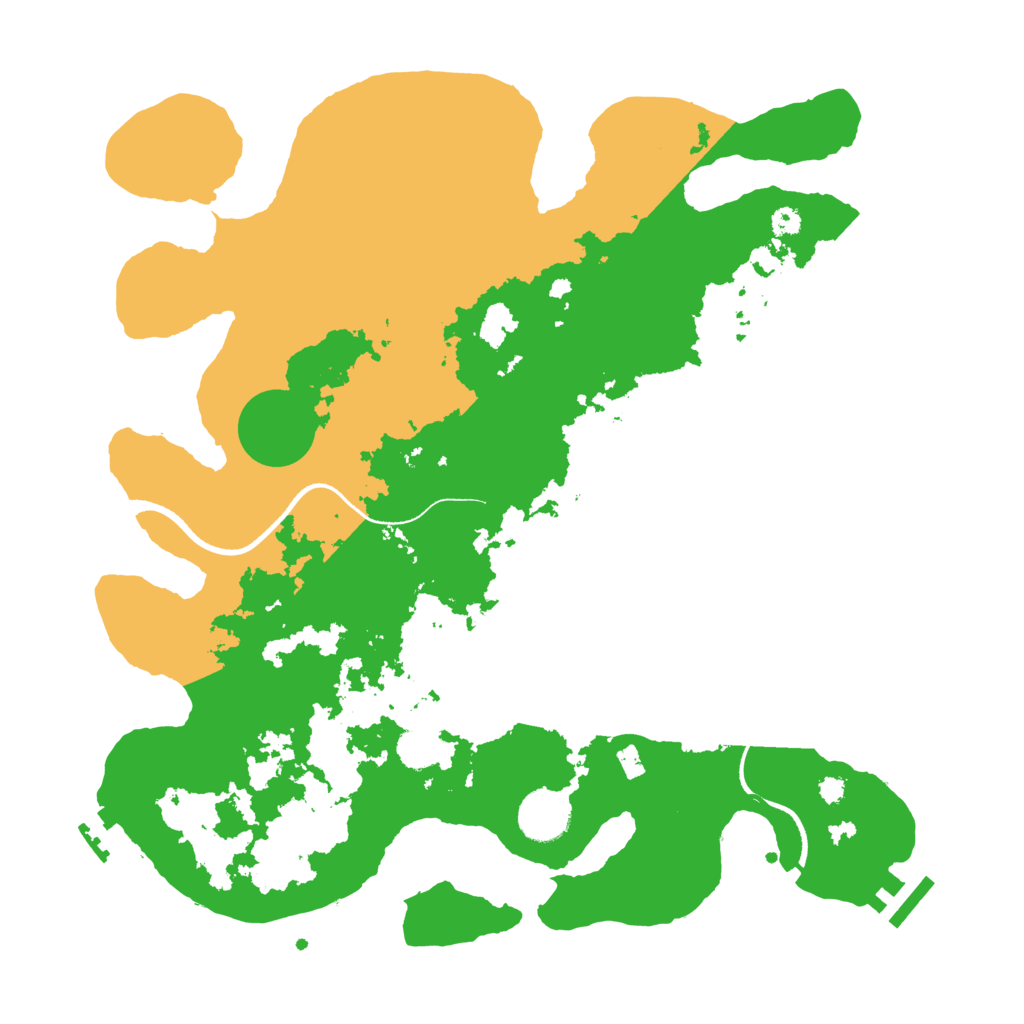 Biome Rust Map: Procedural Map, Size: 3500, Seed: 51561285
