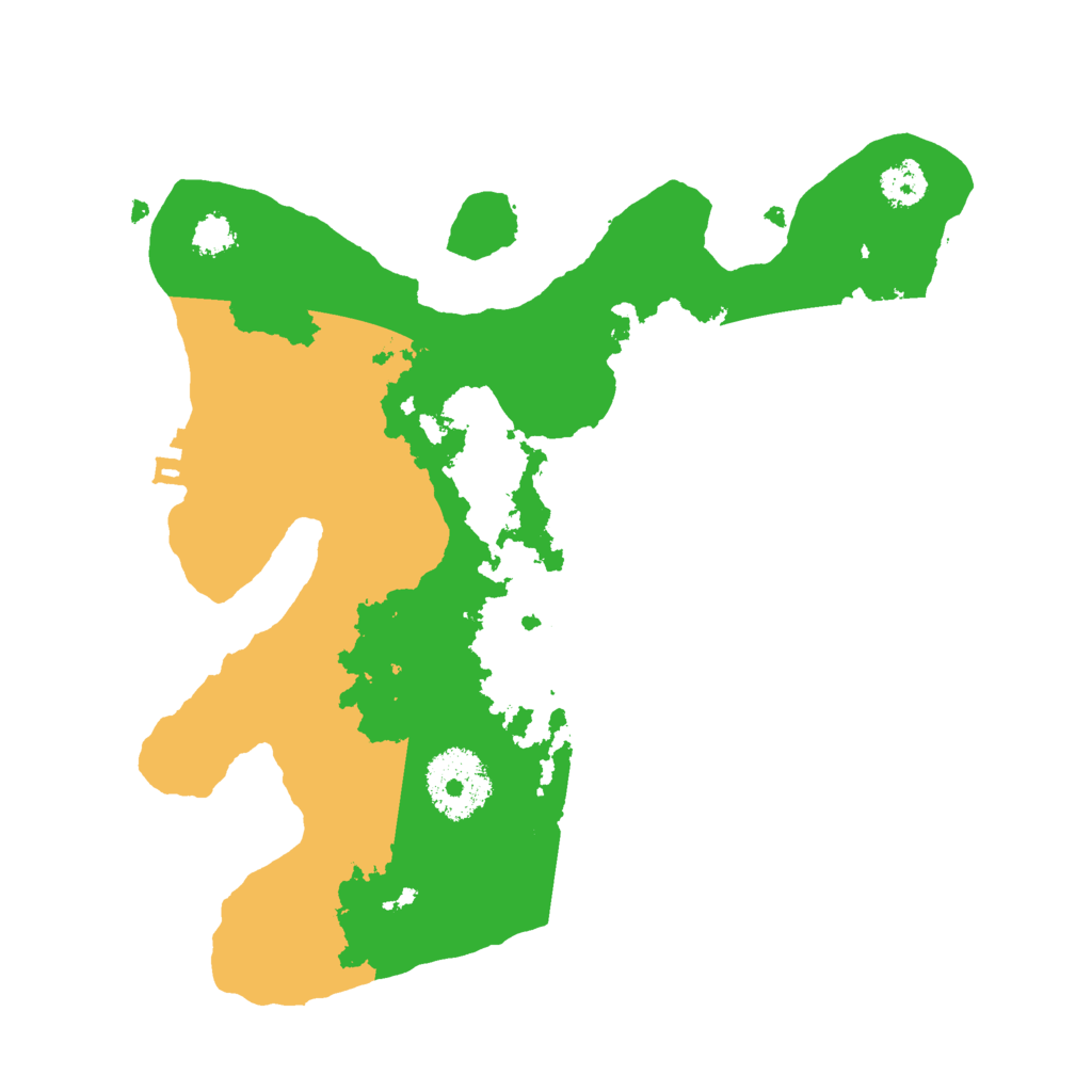 Biome Rust Map: Procedural Map, Size: 2500, Seed: 252525